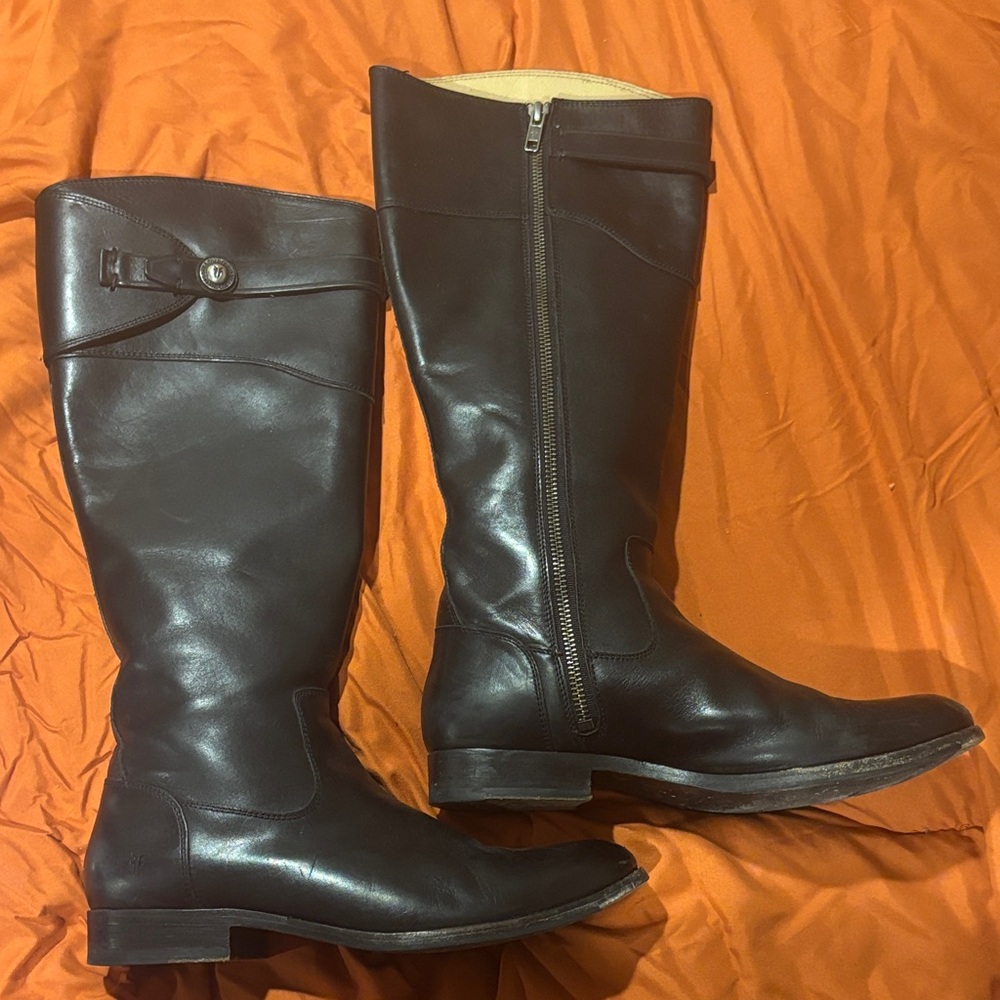 Frye Black Leather Boots